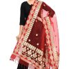 Women Moeza | Women'S Organza Gotta Patti Bridal Dupatta Dupatta - Moeza Red