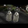 Jewellery Kamal Johar | Johar Kamal Silver Color Earrings With White Pearls Jhumkas Jker_094