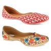 Others Desi Colour | Women'S Multicolour Combo Of 2 Pair Of Embroidered Indian Handcrafted Ethnic Comfort Footwear - Desi Colour