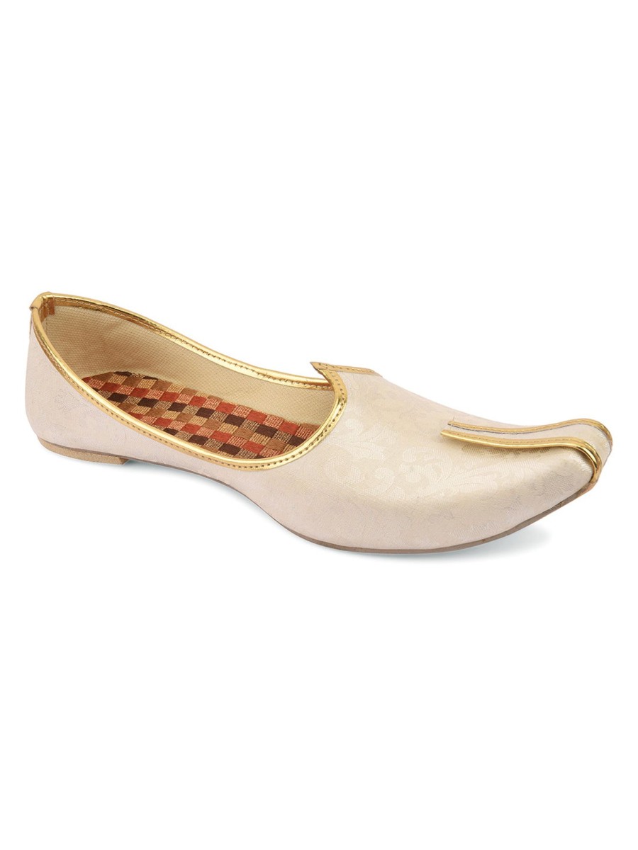 Others Desi Colour | Men'S Indian Ethnic Party Wear Footwear - Desi Colour Off White