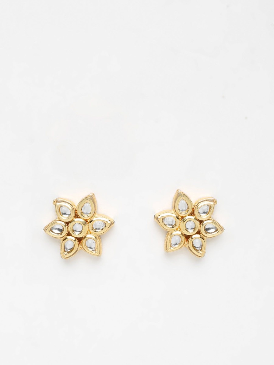 Jewellery Ruby Raang | Women'S Kundan Studs - Ruby Raang