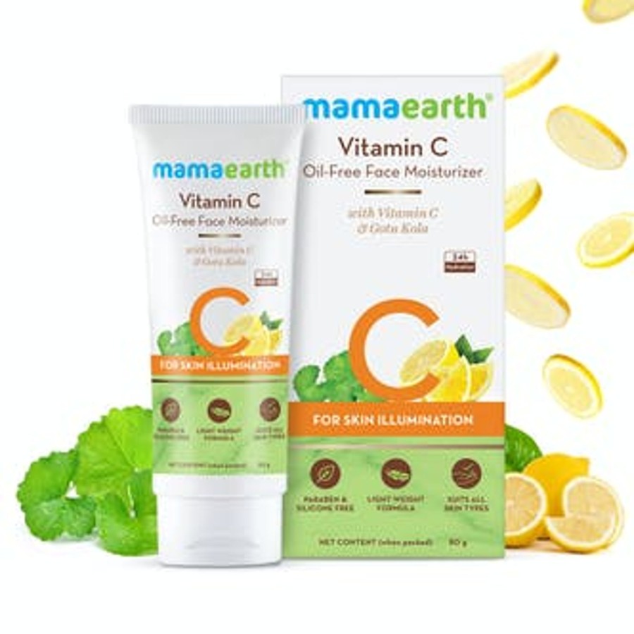 Others Mama Earth | Vitamin C Oil-Free Moisturizer For Face With Vitamin C And Gotu Kola For Skin Illumination – 80 Ml - Mama Earth