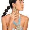 Jewellery Odette1 | Women'S Sky Blue Gorgeous Pendant Necklace Set For Women - Odette