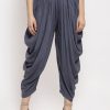 Women Wahe-NOOR | Women'S Grey Rayon Dhoti Salwar - Wahe-Noor