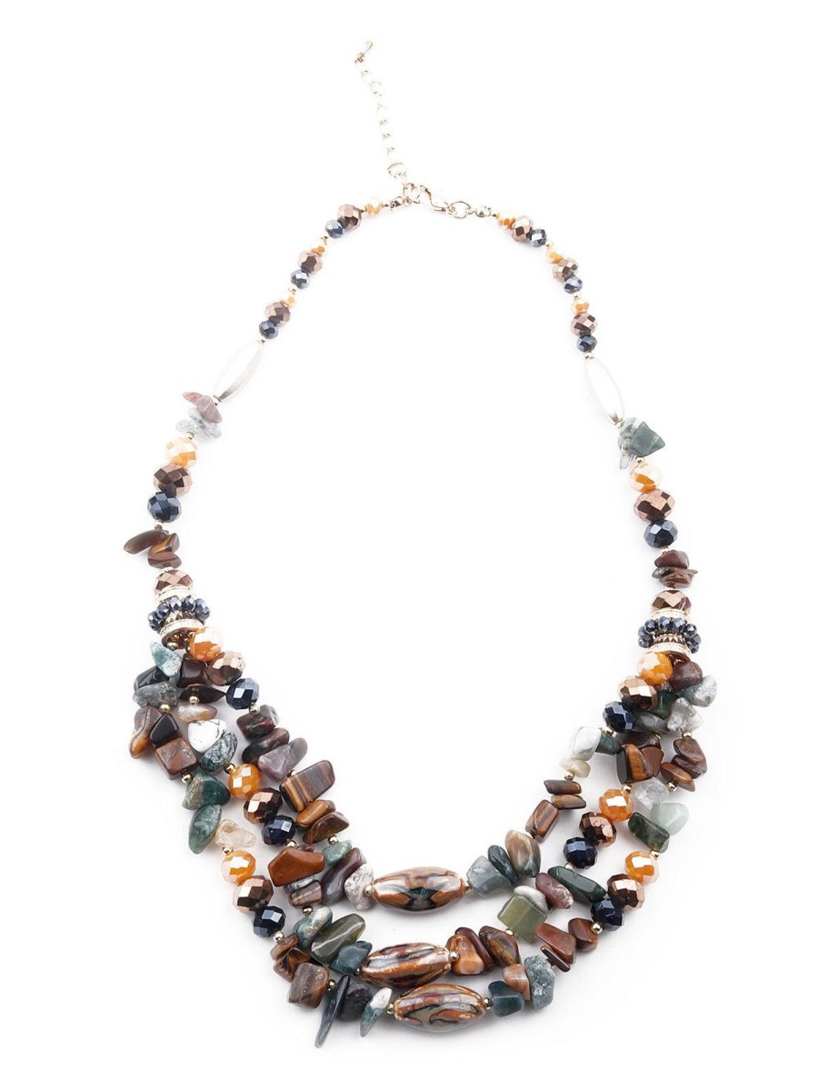 Jewellery Odette1 | Women'S Multicoloured Beachy Layered Necklace - Odette