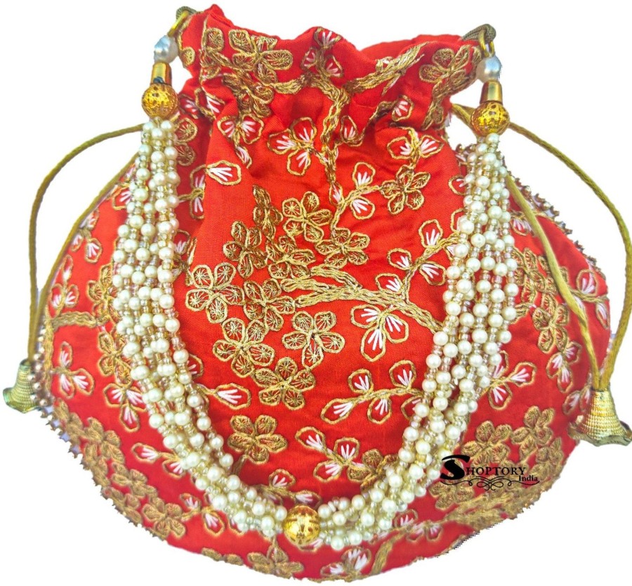 Others Ritzie | Women'S Potli Wristlet For Wedding Rakhi Gift - Ritzie