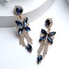 Jewellery Priyaasi | Women'S Contemporary Blue American Diamond Drop Earrings - Priyaasi