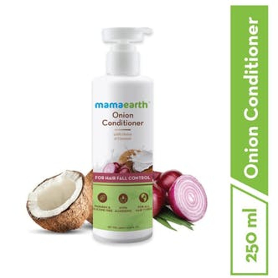 Others Mama Earth | Hair Regrowth Combo : Onion Shampoo, 250Ml And Onion Conditioner, 250Ml - Mama Earth