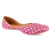 Others Desi Colour | Women'S Pink Embroidered Indian Handcrafted Ethnic Comfort Footwear - Desi Colour