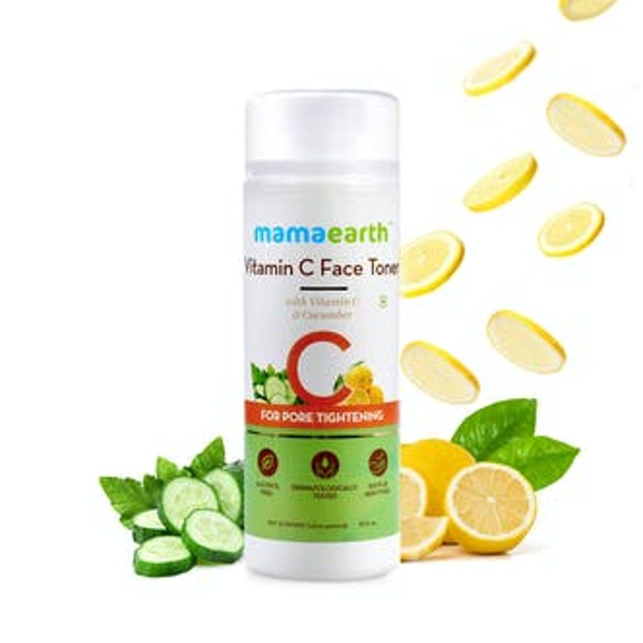 Others Mama Earth | Vitamin C Face Toner With Vitamin C And Cucumber For Pore Tightening, 200 Ml - Mama Earth