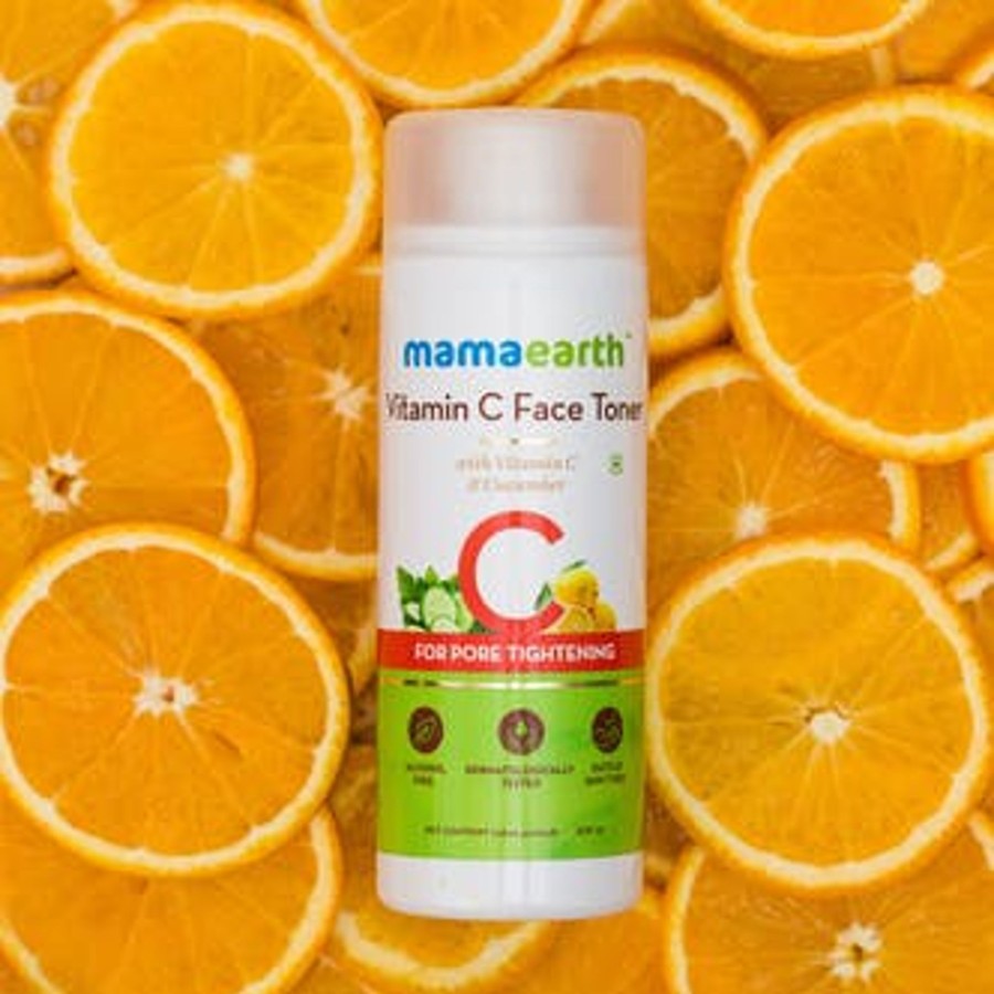 Others Mama Earth | Vitamin C Face Toner With Vitamin C And Cucumber For Pore Tightening, 200 Ml - Mama Earth