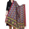 Women AR Silks | A R Silk Tussar Multi Print Fancy Dupatta Color Dupatta Or Chunni Multi Color