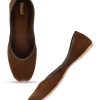 Others Desi Colour | Women'S Suede Indian Ethnic Comfort Footwear - Desi Colour Brown