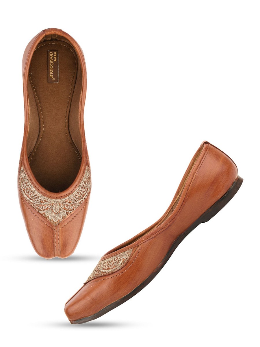 Others Desi Colour | Women'S Casuals Indian Ethnic Comfort Footwear - Desi Colour Brown