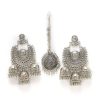 Jewellery Kamal Johar | Trendia Traditional Design Earrings U0026 Tika Jker_141 Silver