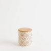 Others Chumbak | Suzani Gold Storage Jar - Ivory U0026 Gold - Chumbak