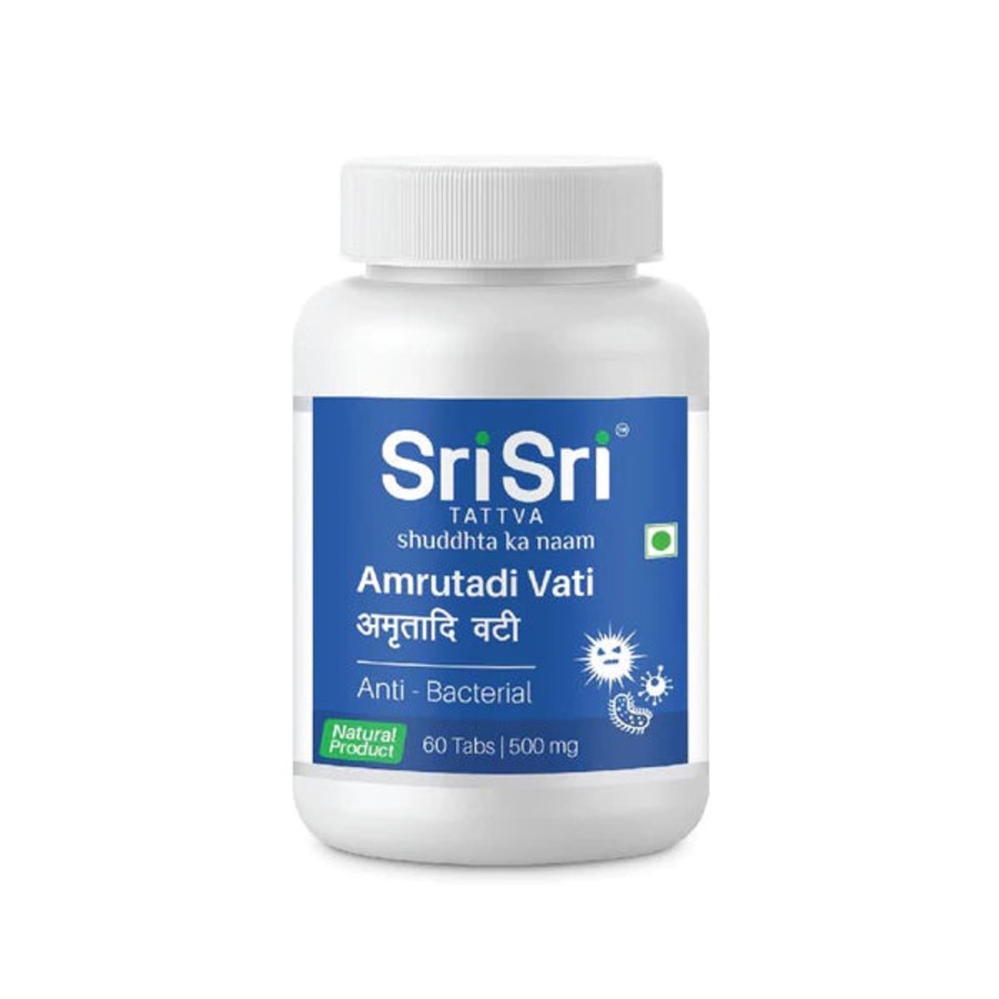 Others Sri Sri Tattva | Amrutadi Vati - Anti Bacterial, 60 Tabs | 500Mg - Sri Sri Tattva