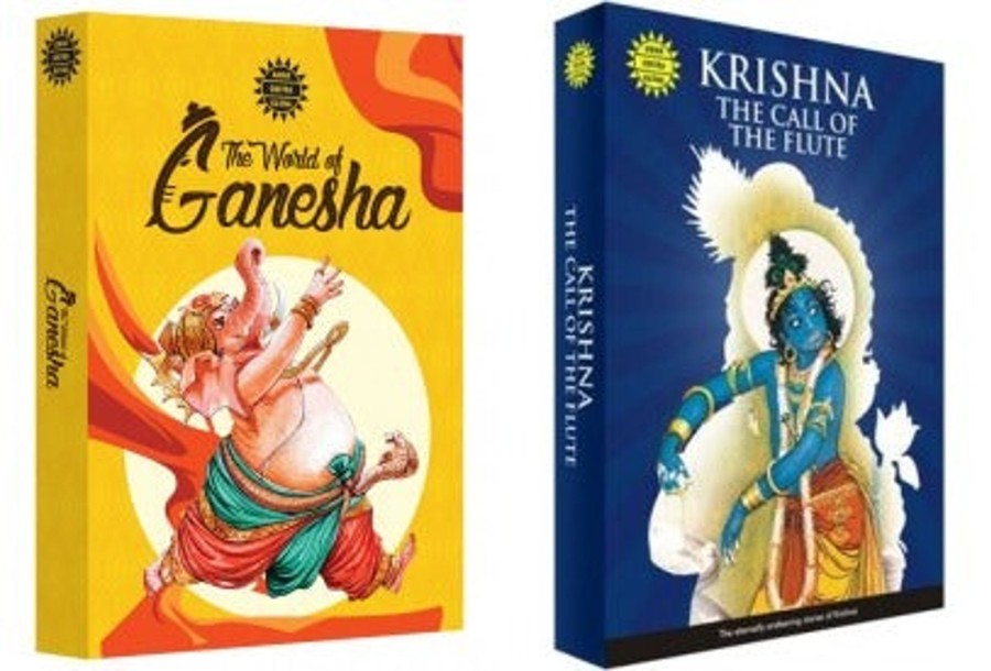 Others Amar Chitra katha | Krishna The Call Of Flute + World Of Ganesha - Amar Chitra Katha