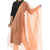 Women Moeza | Women'S Banarsi Chanderi Piping Dupatta Mfd0029 - Moeza Peach