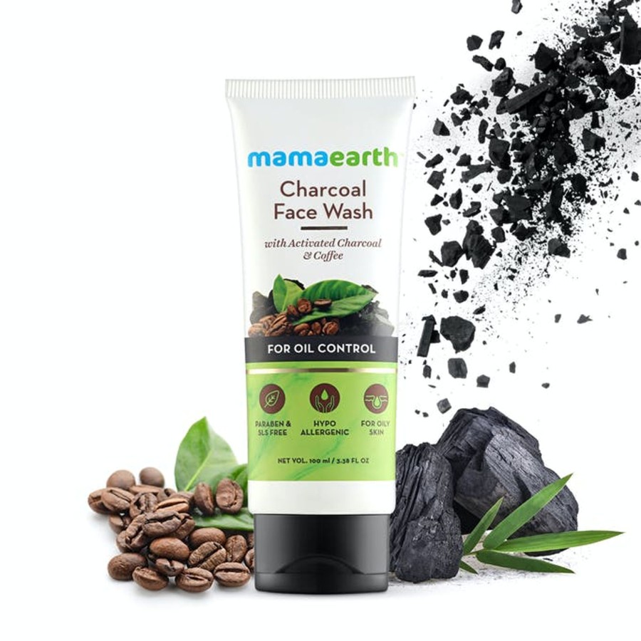 Others Mama Earth | Charcoal Face Wash For Oil Control, 100Ml - Mama Earth