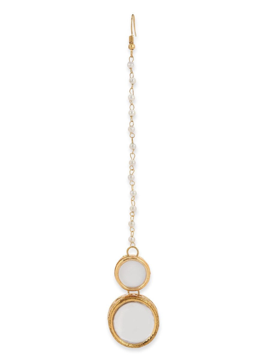 Jewellery Ruby Raang | Women'S Kundan Maang Tikka - Ruby Raang