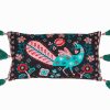 Others Chumbak | Jaipur Gardens Kasuti Cushion Cover | 30 Cm X 50 Cm