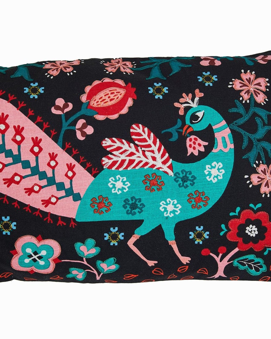 Others Chumbak | Jaipur Gardens Kasuti Cushion Cover | 30 Cm X 50 Cm