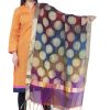 Women AR Silks | A R Silk Women'S Zari Embroidery With Rainbow Colour Vanarsi Silk Dupattas And Chunnis Rainbow Multi