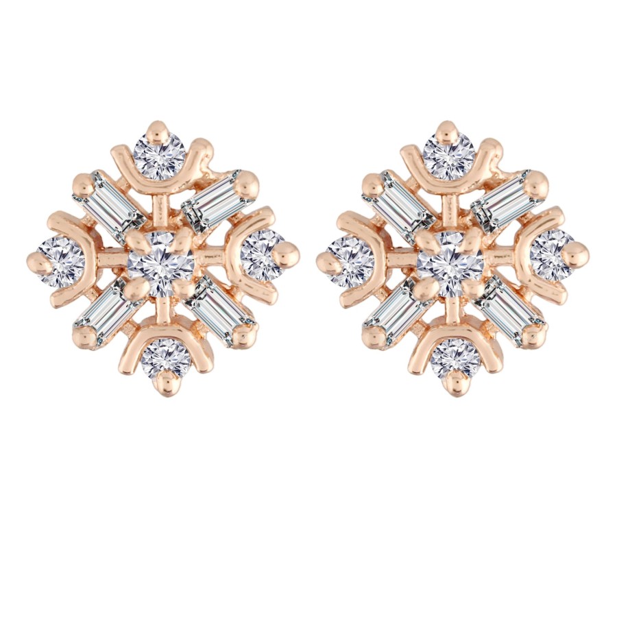 Jewellery I Jewels | Women'S Crystal Ad Stone Stud Earrings For Women - I Jewels