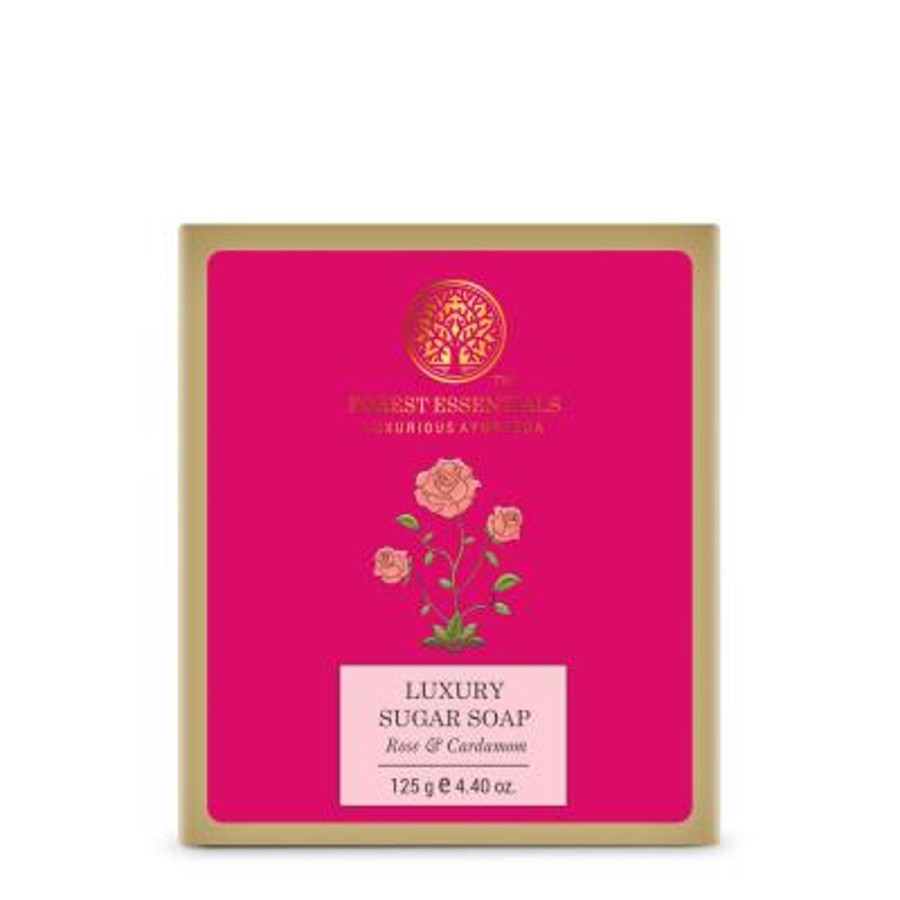 Others FOREST ESSENTIALS | Luxury Sugar Soap Rose U0026 Cardamom - Forest Essentials