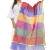 Women Moeza | Women'S Banarsi Chanderi Piping Dupatta Mfd0023 - Moeza Multi Color