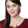 Jewellery Anikas Creation | Gold Plated Maa Laxmi Stone Studded Necklace With Earrrings For Women And Girls - Anikas Creation Multicolor