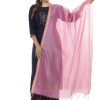 Women Moeza | Women'S Banarsi Chanderi Piping Dupatta Mfd0024 - Moeza Baby Pink