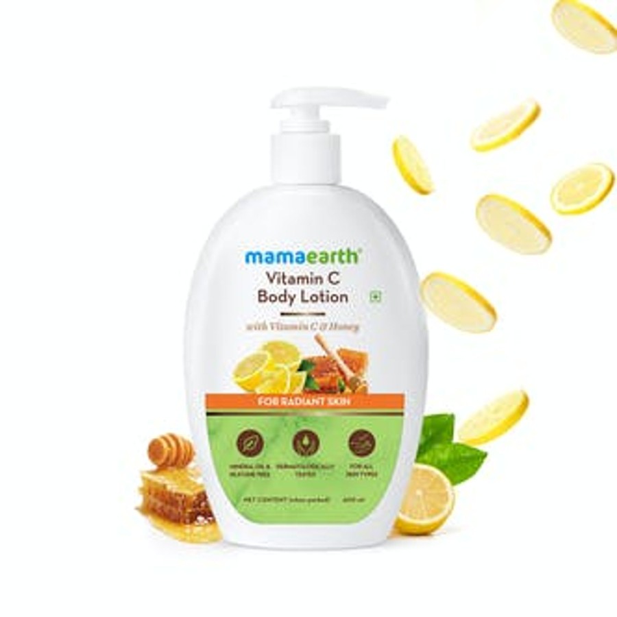 Others Mama Earth | Vitamin C Body Lotion With Vitamin C And Honey For Radiant Skin – 400 Ml - Mama Earth