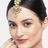 Jewellery Priyaasi | Women'S Gold-Plated Kundan And Artificial Stone Studded Maang Tikka - Priyaasi