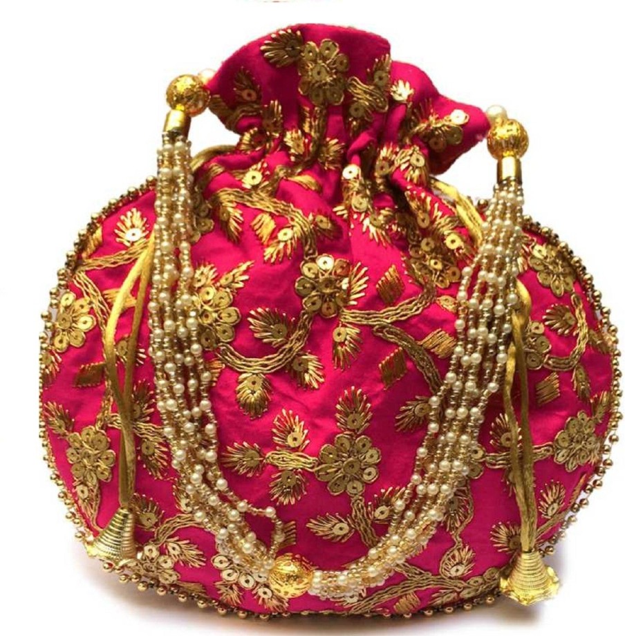 Others Ritzie | Women'S Combo Of Clutch And Potli For Wedding - Ritzie