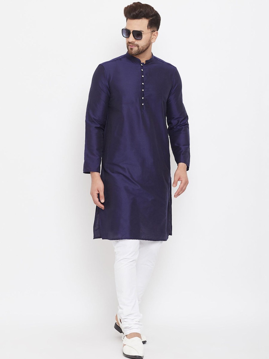 Men Even Apparels | Men'S Cotton Kurta - Even Apparels Purple