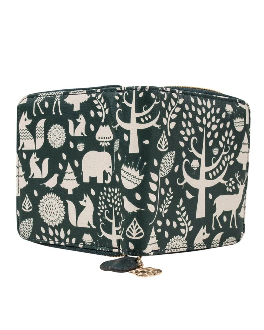 Others Chumbak | Midnight Forest Teal Mini Wallet - Chumbak