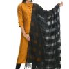 Women Moeza | Women'S Window Design Cotton Dupatta Mfd0016 - Moeza Black