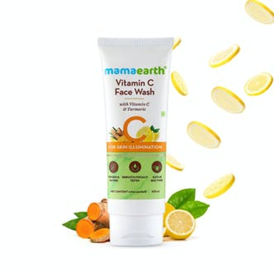 Others Mama Earth | Vitamin C Face Wash With Vitamin C And Turmeric For Skin Illumination – 100Ml - Mama Earth