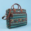 Others Chumbak | Flora Birds Canvas Laptop Bag - Chumbak