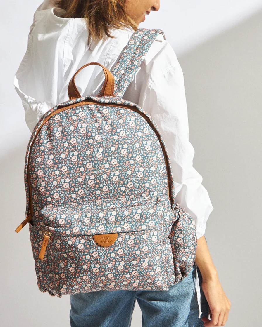 Others Chumbak | Teal By Chumbak Floral Beds Laptop Backpack - Chumbak