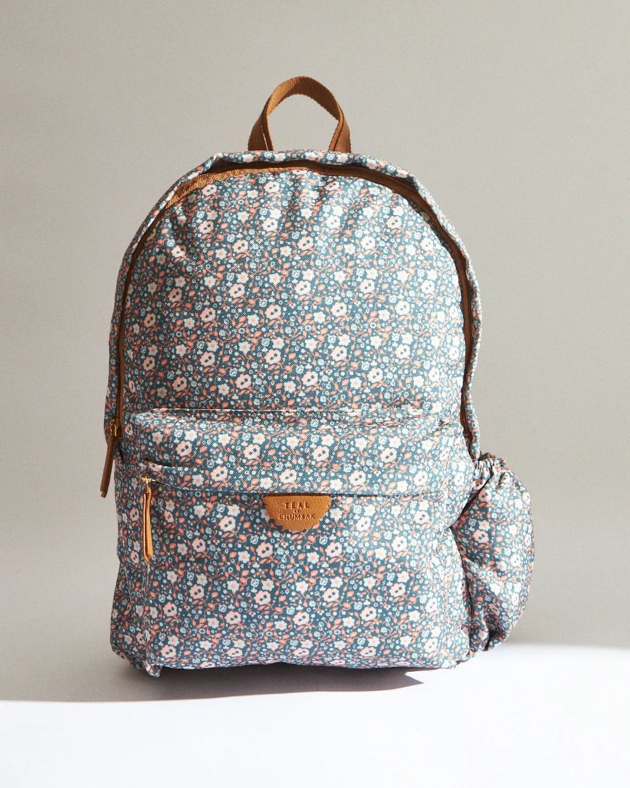 Others Chumbak | Teal By Chumbak Floral Beds Laptop Backpack - Chumbak