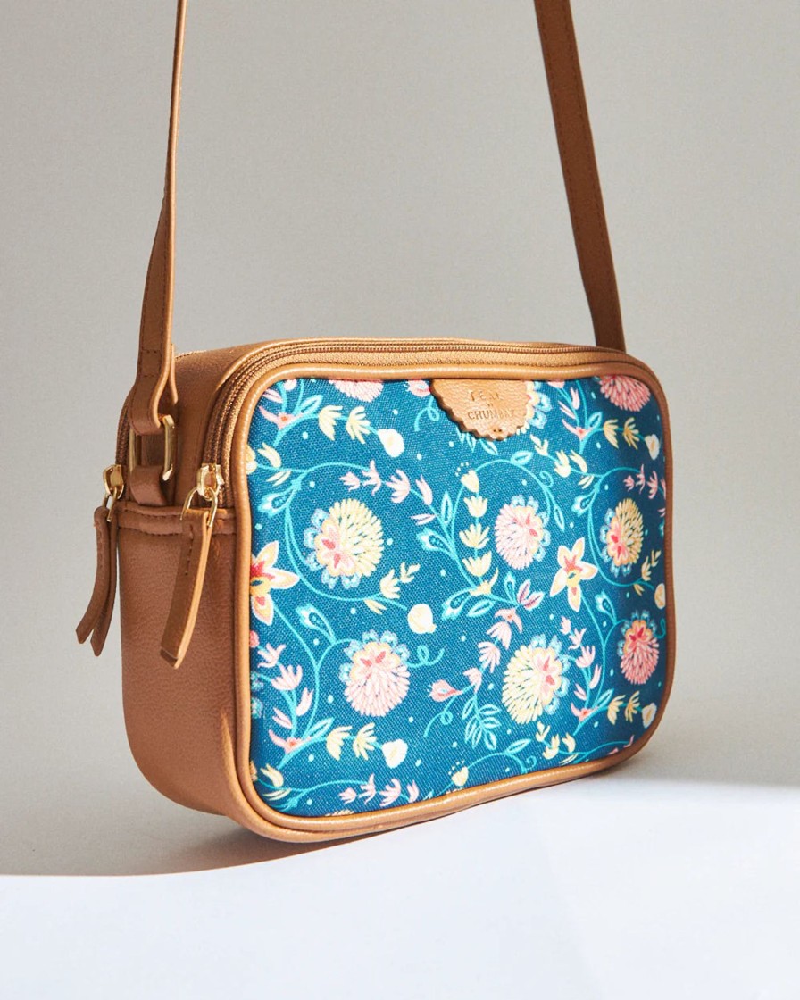 Others Chumbak | Teal By Blue Bloom Box Sling Bag - Chumbak