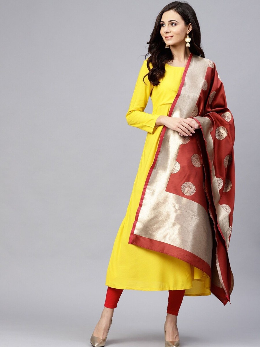 Women AKS | Women'S Brocade Work Dupatta - Aks