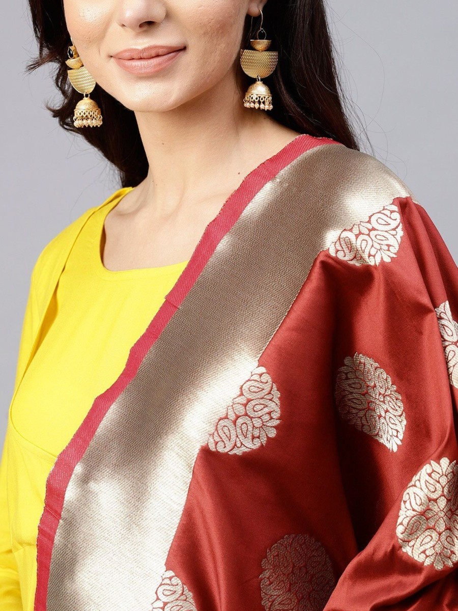 Women AKS | Women'S Brocade Work Dupatta - Aks