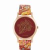 Others Chumbak | Women'S Teal By Chumbak Lush Blooms Watch- Red - Chumbak