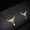 Jewellery Priyaasi | Women'S Set Of 2 American Diamond Gold Plated Mangalsutra - Priyaasi