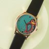 Others Chumbak | Women'S Teal By Folksy Owl Wrist Watch - Chumbak