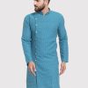 Men Virat Fashions | Men'S Green Self Design Kurta Only ( Ko 572 Green ) - Virat Fashions